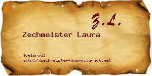 Zechmeister Laura névjegykártya